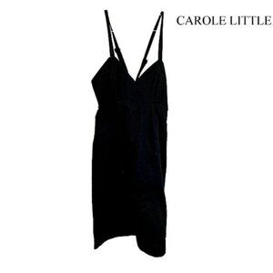 Carole Little Women's V Neck Adjustable Spaghetti Straps Sleeveless Dress‎